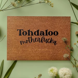 Toodahloo MotherF*cka/Spring Doormat/ Lake House Doormat/ New Homeowner Gift/ Summer Decor/ Funny Doormat/Featured on Buzzfeed