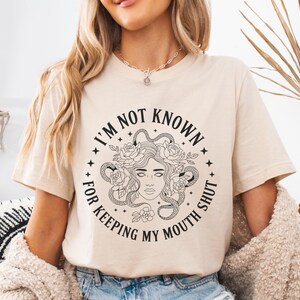 Funny Unhinged Bold Statement Women&#39;s Tee, Humorous Joke Loud Mouth T-shirt, Outspoken Women Tee, Bold Funny Tee, Sarcastic Tee