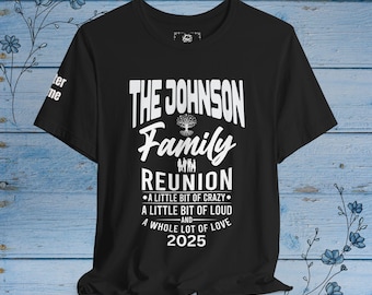 Family Reunion Custom T Shirts, Group Family Name Tees, family gathering Shirts, Matching family reunion Shirts, name sleeve print, Family T