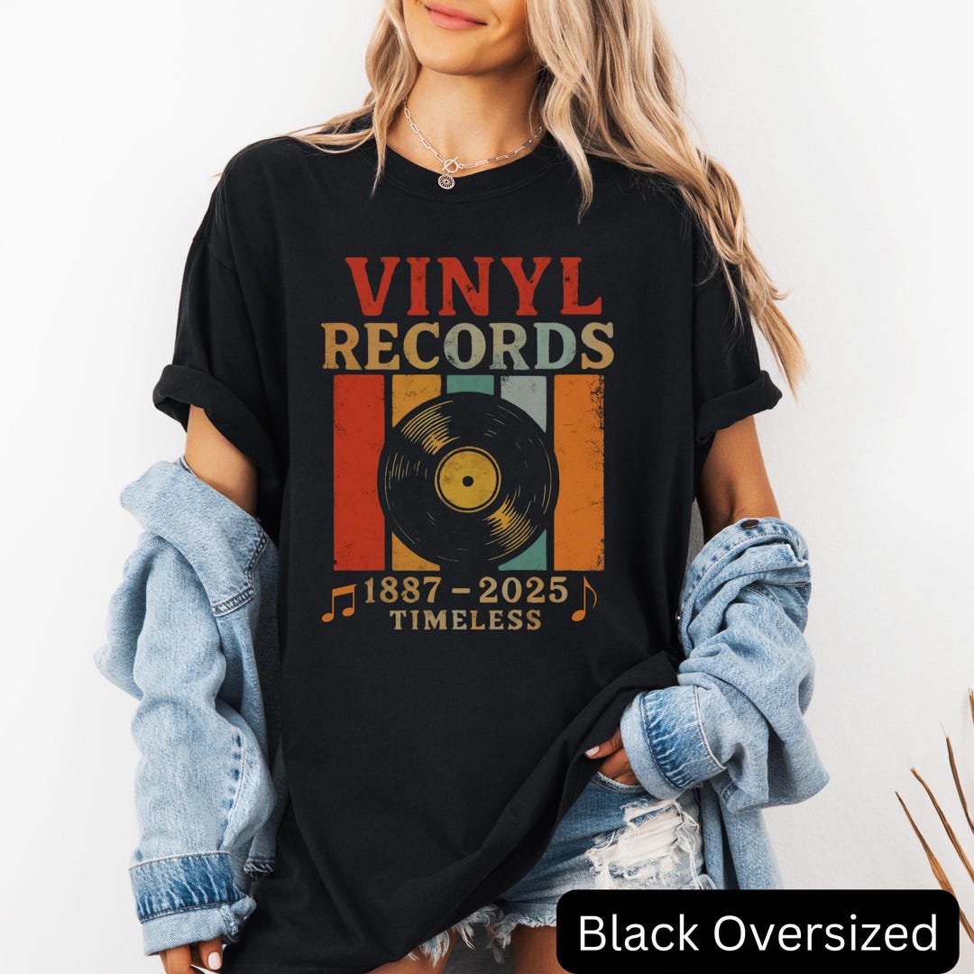 Singer Vinyl Merch Custom Vintage Vinyl Records T-shirt, Music Lover Gift, Retro Style ...
