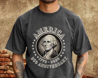 Washington July 4 Comfort Colors Anniversary Shirt, America Birthday Tee, Grunge President Independence Day Shirt, Presidents Day Top