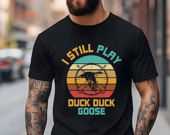 Duck Hunting Comfort Colors T-Shirt, Duck Duck Goose Vintage Style Tee, Mallard Hunters Shirt