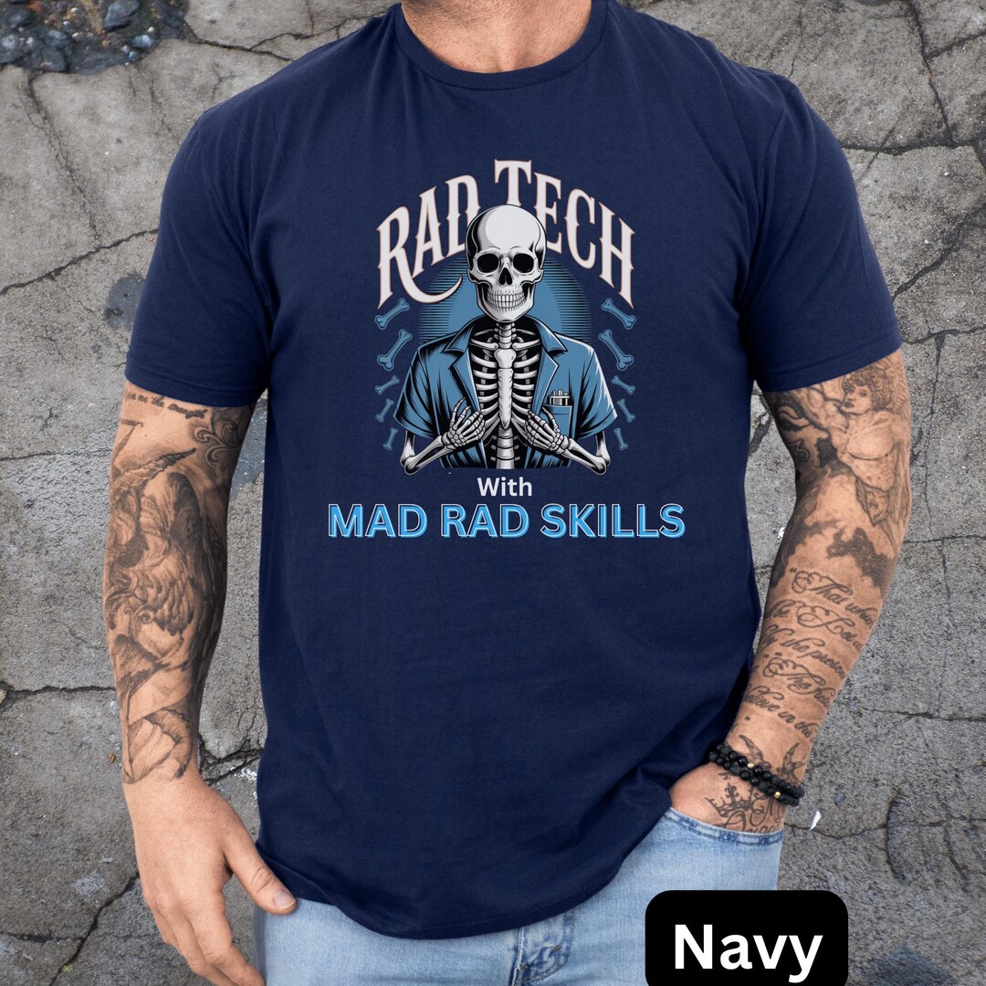 X Ray Tech Rad Tech Skeleton T-shirt, Unisex Rad Tech Shirt, Gift X-ray ...