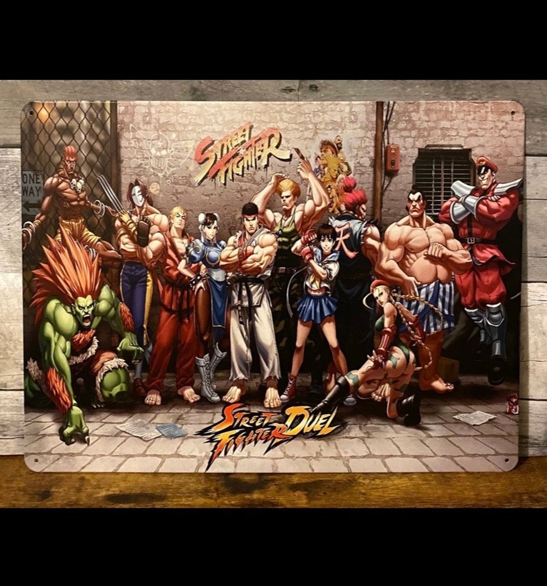 1pc Street Fighter Metal Sign Poster 12 X 16 - Etsy