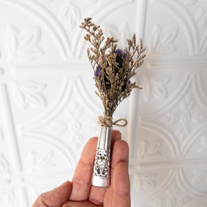 Tiny Silver Vase Magnet