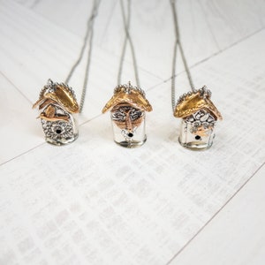 Knife Handle Birdhouse Pendants