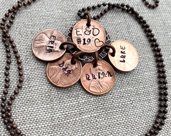 Custom Stamped Penny Keepsakes