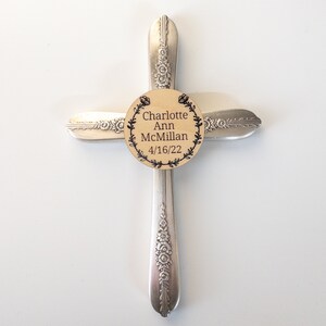 Custom Wood Center Knife Handle Cross