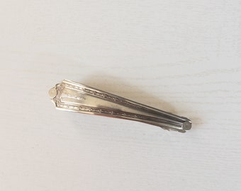 Traditional Silverware Handle Barrette Hair Clip