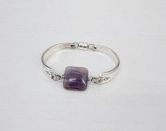 Amethyst Stone Center Bracelet