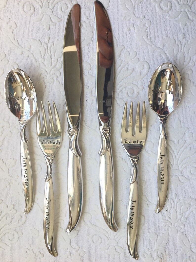 Custom Wedding Dinner Flatware Set Etsy New Zealand
