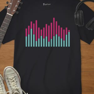 Digital Equalizer Shirt – DJ Producer Music Tee – Electronic Music Lover Gift – Audio Engineer Festival Shirt – EDM Soundwave Graphic Tee