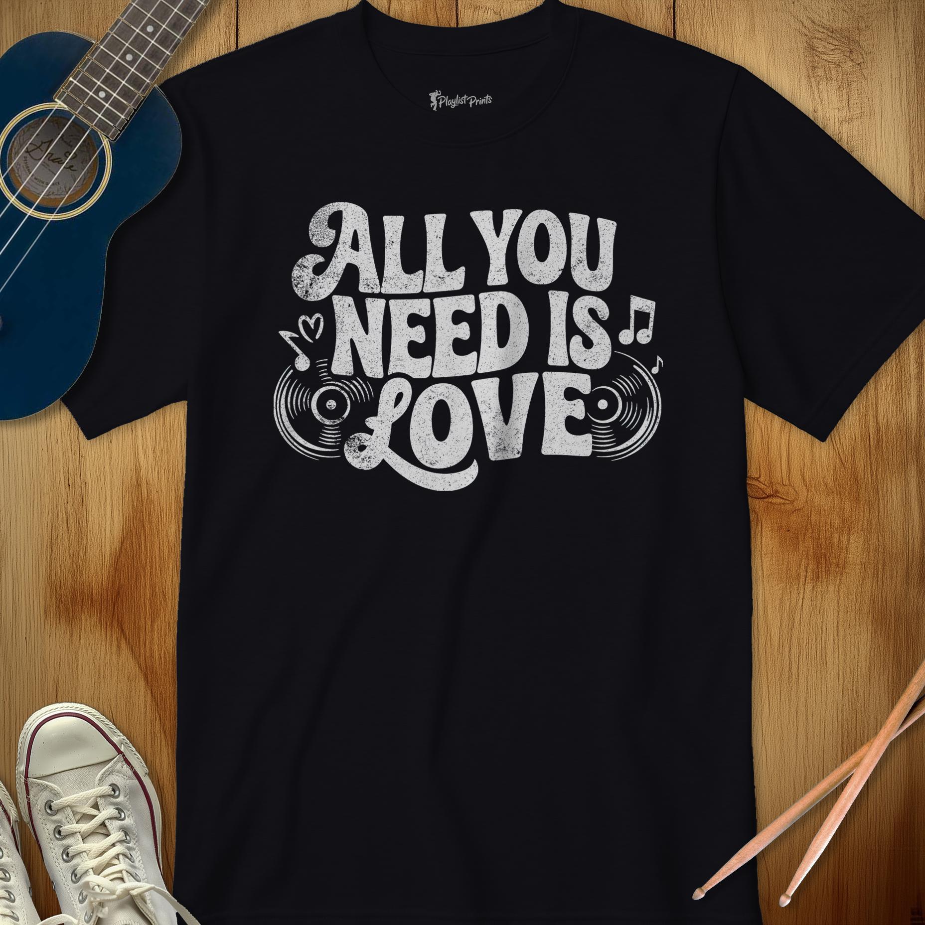 All You Need is Love T-shirt, Retro Music Lover Tee, Beatles