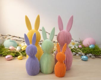 Modern Easter Bunny Decorations | Personalized Easter Gift | Easter Table Decoration Set | Minimalist Bunny | Scandinavian Easter Decorations
