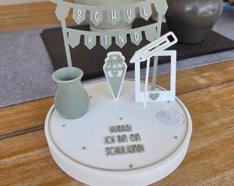Back to School Decoration Set 3D Printed | Schoolchild Table Decoration | Back to School Gift | Back to School Plate Decoration | Back to School 2026