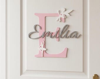 Children's room door sign | Children's room nameplate | Personalized | Children's room decoration | Personalized door sign | Christening gift