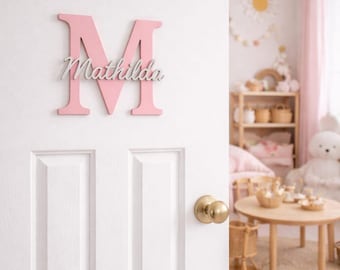 Türschild Kinderzimmer | Namensschild Kinderzimmer | Personalisiert | Dekoration Kinderzimmer | Türschild personalisiert | Geschenk Taufe