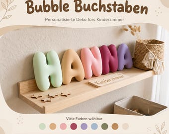 3D Bubble Letters Personalized Name | Boho Nursery Decor | Custom Name Letters | Wall Decor Gift for Newborns | 5 Sizes