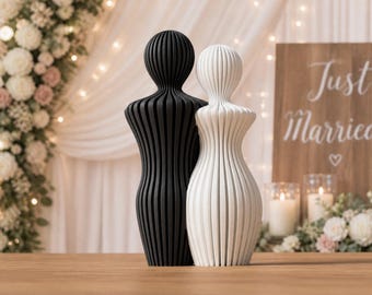 Modern Wedding Gift for Couples | Personalized Sculpture | Wedding Gift | Wedding Decoration | Bride and Groom | MM WW possible | Couple Statues