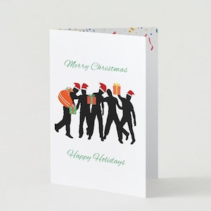 Druckbare Weihnachtskarte | LIEBLINGS-BOYBAND - NSYNC | Digitale Weihnachtskarten | Weihnachtskarte Printable | Grußkarte zum Herunterladen