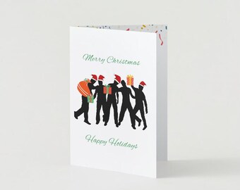 Tarjeta navideña de NSYNC / Tarjeta navideña de boyband de los 90 (Descarga digital)