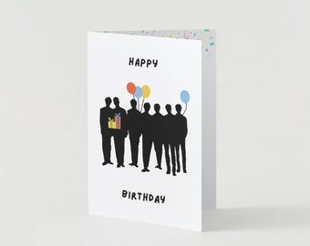 Tarjeta de cumpleaños de BTS / Fan de Army, Boyband, letra de "Dynamite" (Descarga digital)