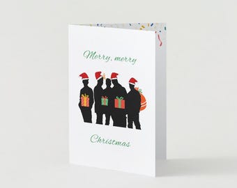 Tarjeta navideña de NKOTB / Felicitación navideña de Blockhead (Descarga digital)