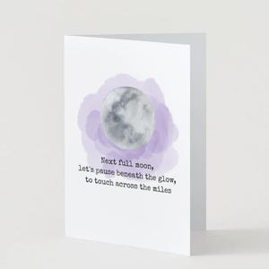 Biglietto d'auguri stampabile / Relazione a distanza / A distanza / Biglietto d'auguri scaricabile / Romantico