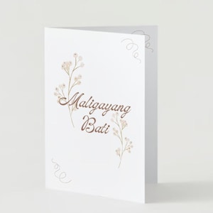 Printable Birthday Card | Filipino Greeting | Digital Birthday Cards | Happy Birthday Card Printable | Downloadable Greeting Card