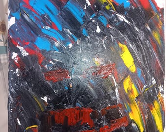 Blender acrylic abstract mix