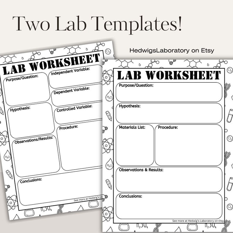 Scientific Method Mini-lesson Worksheets for Print or Tablet Use, Word ...