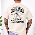 Cool Dads Club T-Shirt, Retro Skater Style Fatherhood Shirt, Custom Dad Est Date Printed Shirt, Still Cool Just Tired Tops, New Dad Gifts product logo