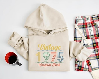 Moletom personalizado de aniversário, moletom vintage estampado para o 50º aniversário, moletom retrô personalizado, presente divertido de 50º aniversário para mãe e pai.