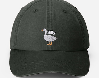 Embroidered Silly Goose Hat, Vintage Goose Baseball Cap, Wildlife Hat for Mom Dad, Outdoor Camping Cap, Gifts for Dad, Animal Lover Gifts