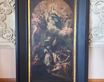 Divine Elegance Triptych - Madonna and Musical Angels - Etsy