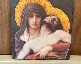 Divine Elegance Triptych - Madonna and Musical Angels - Etsy