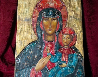 Divine Elegance Triptych - Madonna and Musical Angels - Etsy