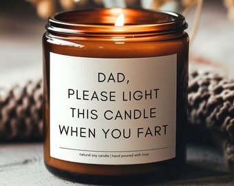 Funny Father&#39;s Day Gift, Bathroom Candle, Gift For Dad, Dad Birthday Gift, Funny Fathers Day Gift, Funny Dad Candle