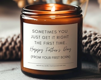 First Born candle, Funny Father&#39;s Day Gift, Gift For Dad, Fathers Day Candle, Dad Gift From Son Or Daughter