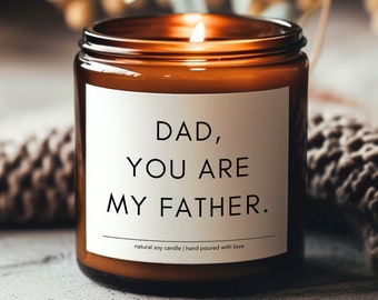 Funny Father&#39;s Day Gift, Gift For Dad, Dad Birthday Gift, Fathers Day Candle, Dad Gift From Son Or Daughter, Star Wars Gift