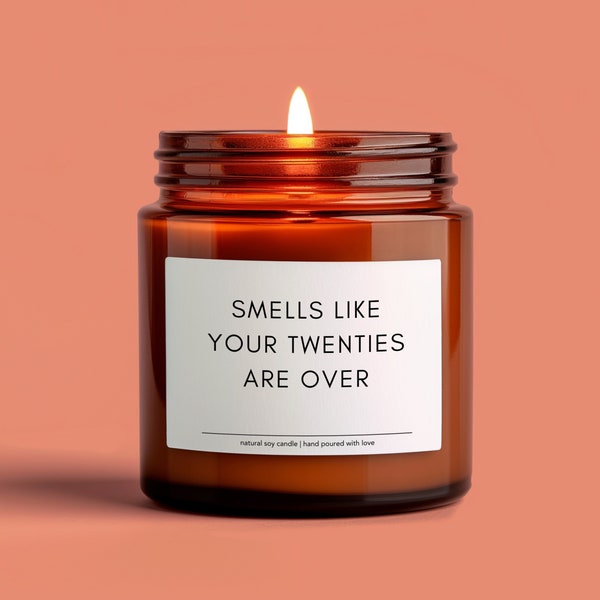 Bougie de soja, drôle de 30e anniversaire pour femme, bougie d'anniversaire drôle, cadeau pour soeur, cadeau pour une amie