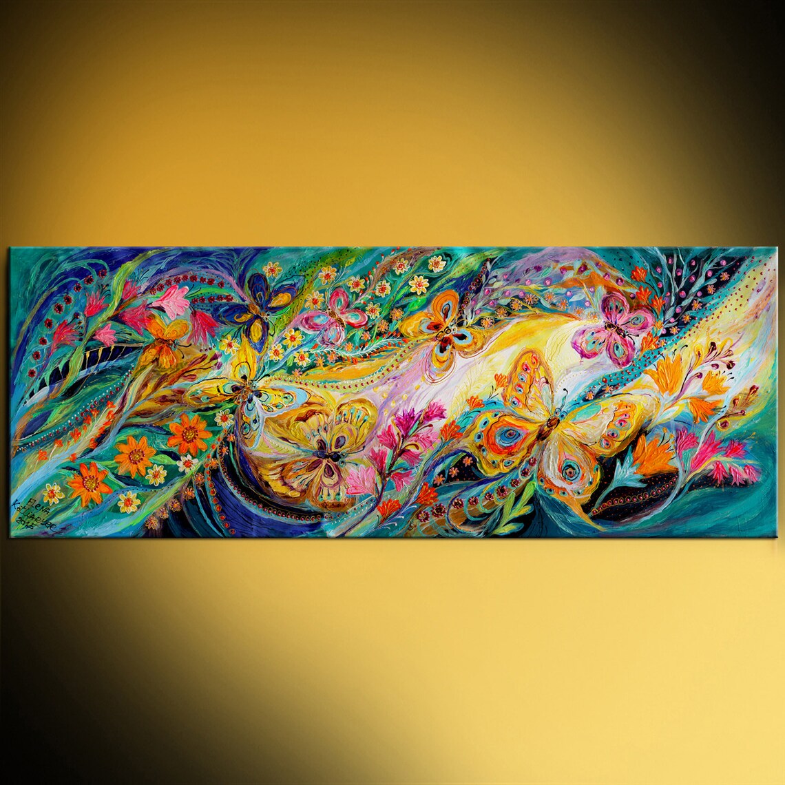 Extra Large Original Wall Art Interior Design Giclee Canvas Etsy