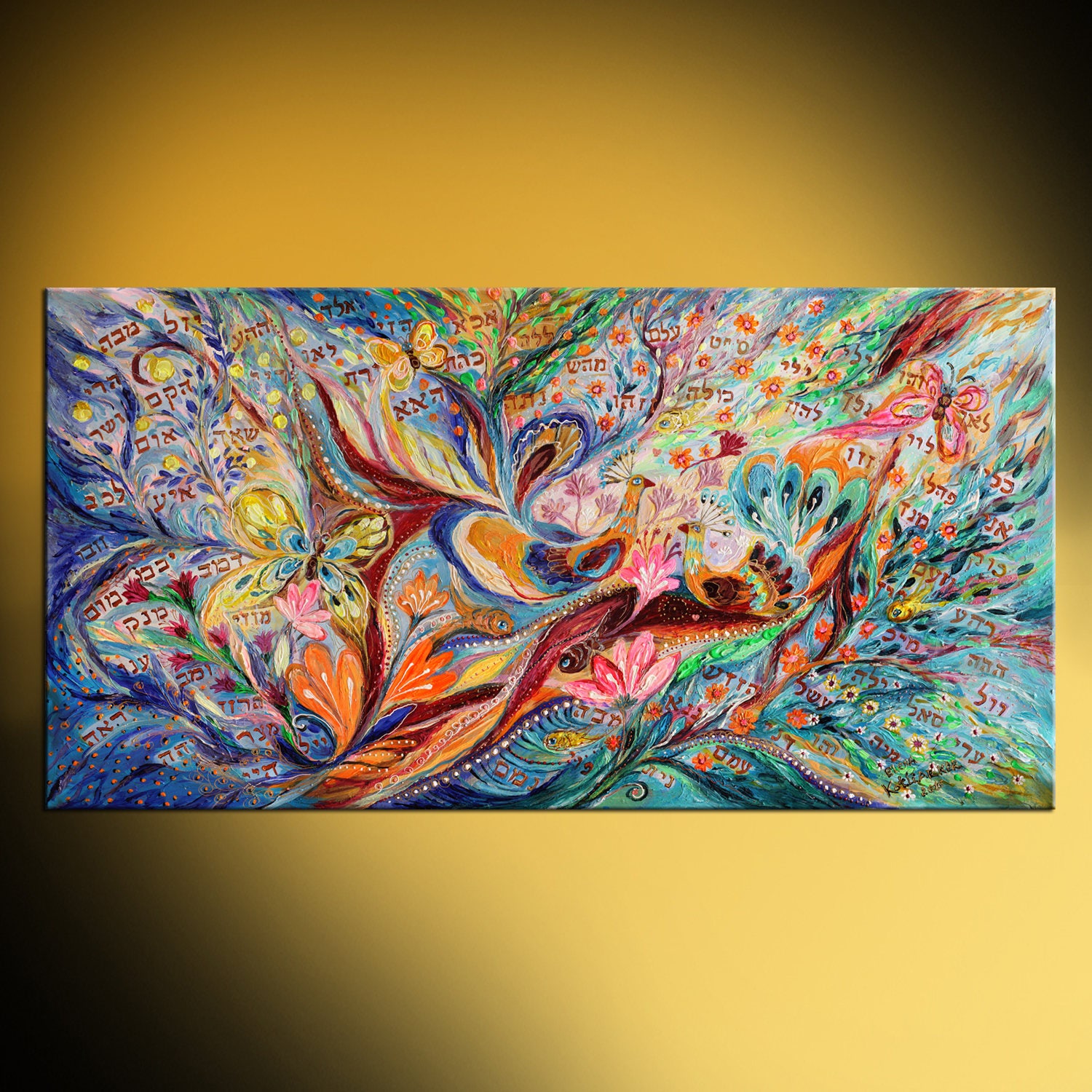 Original wall art interior design giclee canvas print Etsy