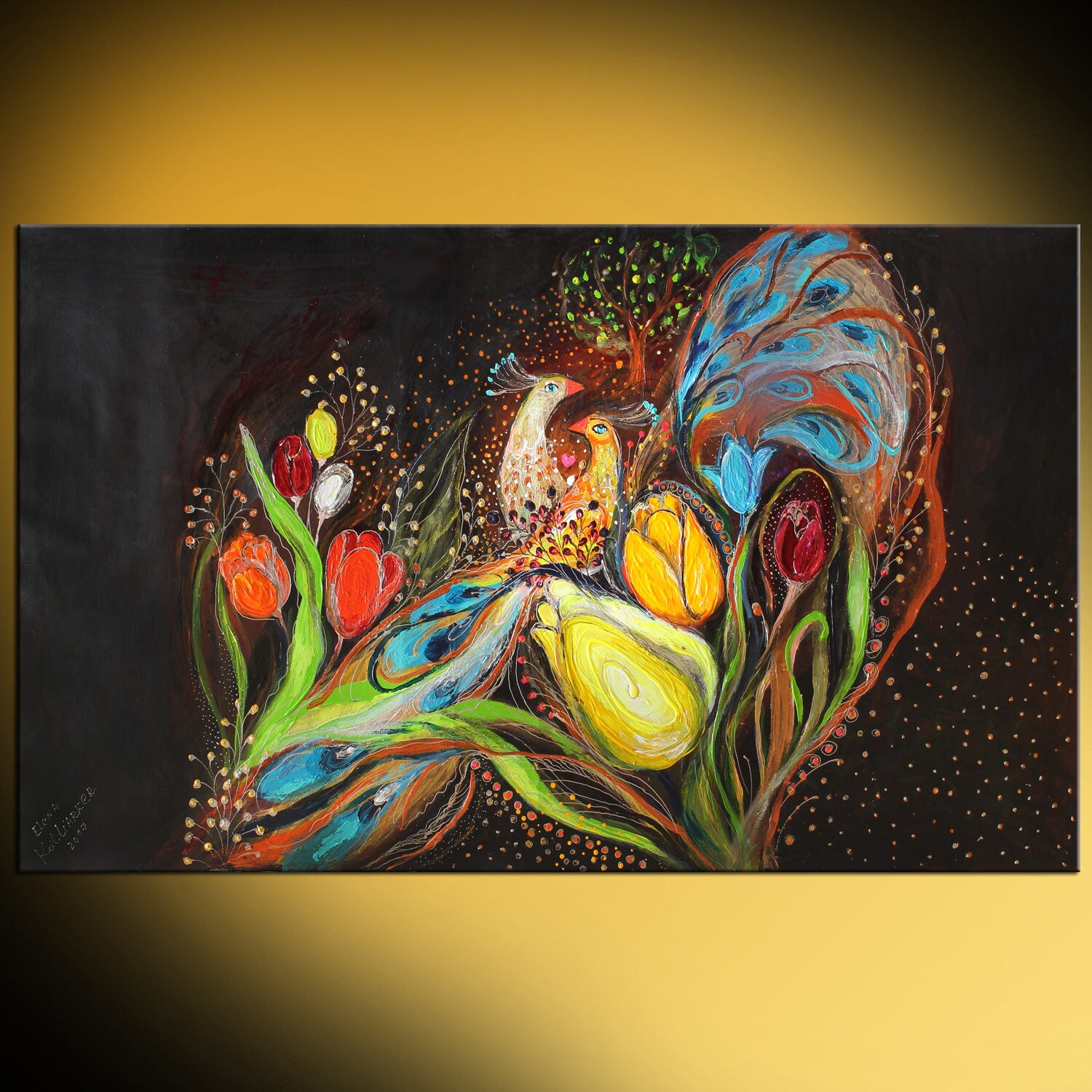 Acrylic on Black Background - Etsy Acrylic on Black Background - Etsy