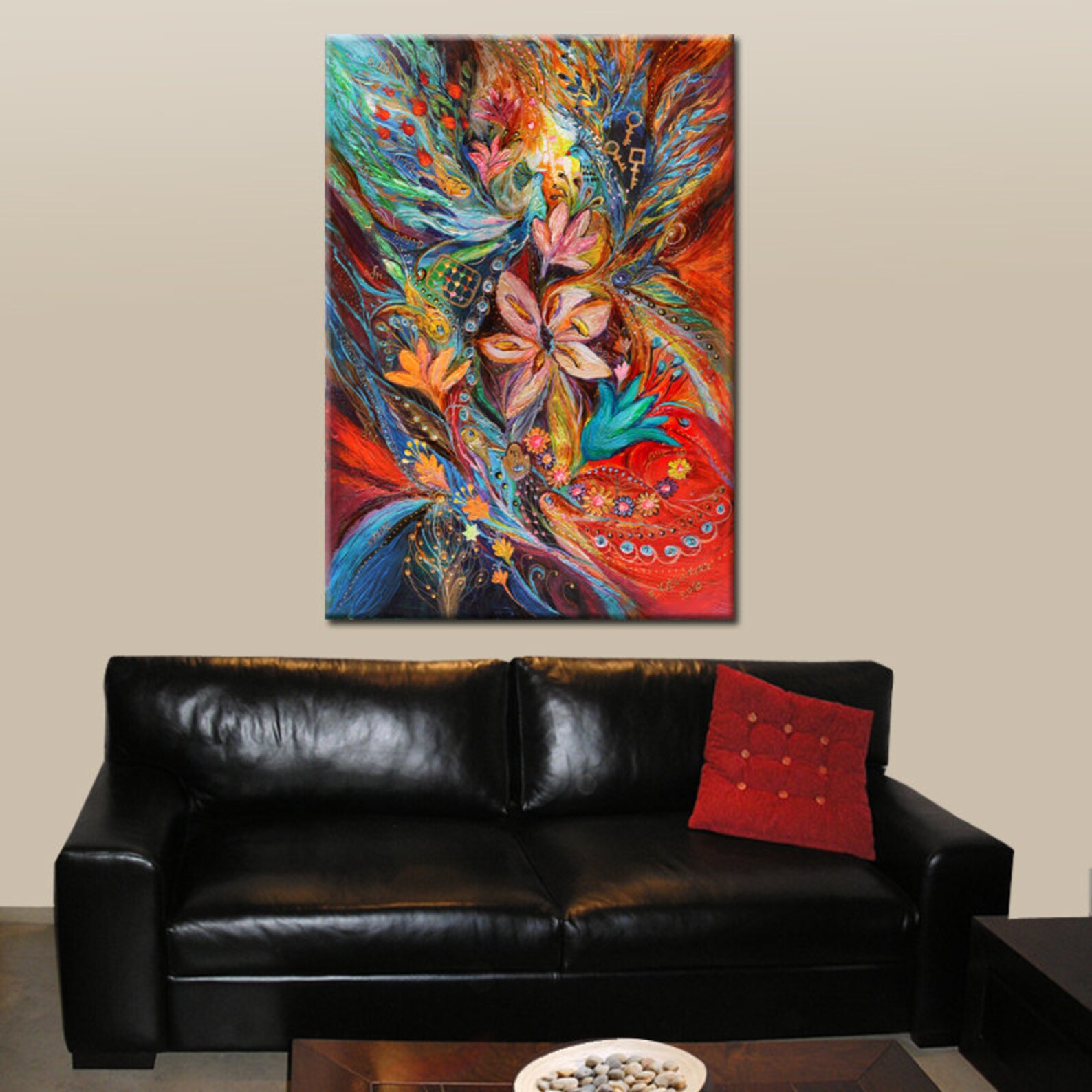 Original Wall Art Interior Design Giclee Canvas Print Passion Etsy