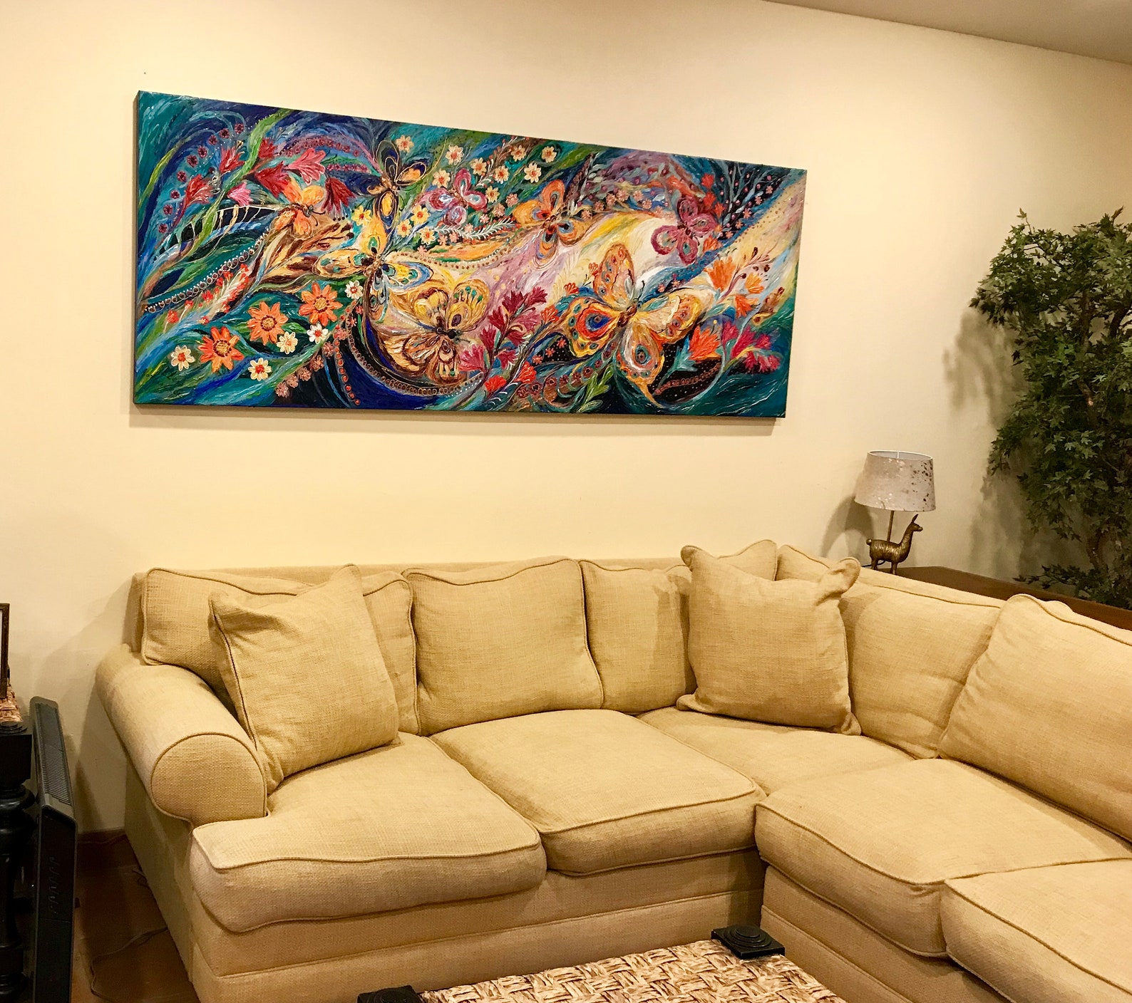 Extra Large Original Wall Art Interior Design Giclee Canvas Etsy