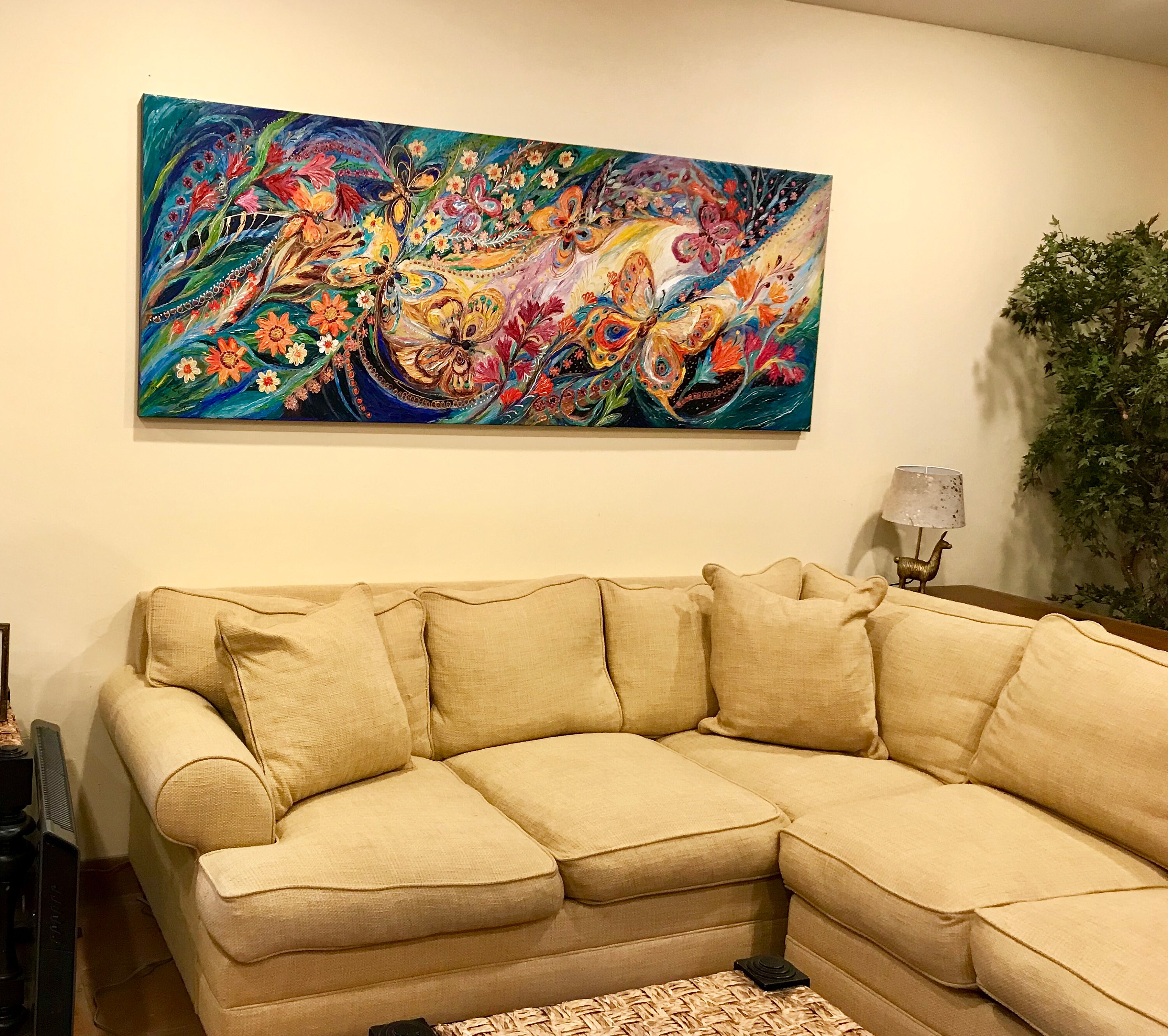 Extra Large Original Wall Art Interior Design Giclee Canvas Etsy