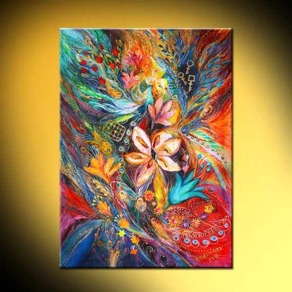 Original Wall Art Interior Design Giclee Canvas Print Passion - Etsy