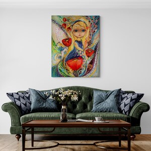 Zodiac Fairy Virgo - Original Astrology Wall Art. Limited series art print based on original painting of Israeli artist Elena Kotliarker image 5