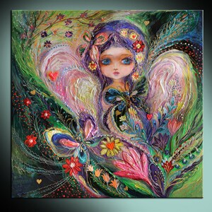 Transform your nursery into a whimsical haven with my charming canvas print from the 'Little Fairy' series